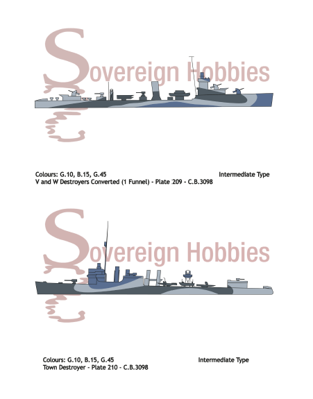 Royal Navy Camouflage - C.B.3098(R) 1943 Edition - THE CAMOUFLAGE OF SHIPS AT SEA - Sovereign Hobbies